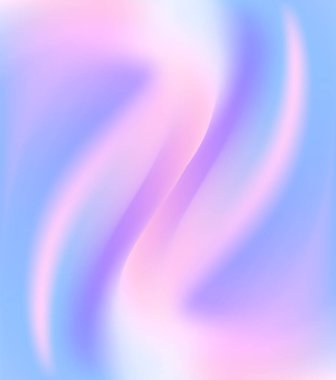 Sanal folyo. Hologram dokusu. Pastel holografik folyo. Soyut arkaplan. Vektör illüstrasyonu.