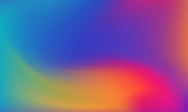 Sanal folyo arka planı. Yanardöner holografik folyo. Hologram dokusu. Pastel neon gökkuşağı. Ultraviyole metal kağıt. Sunum için şablon. Web tasarımına kapak. Soyut renkli gradyan.