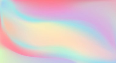 Sanal folyo. Yanardöner folyo. Arıza Hologramı. Pastel neon gökkuşağı. Ultraviyole metal kağıt. Sunum için şablon. Web tasarımına kapak. Soyut renkli gradyan.