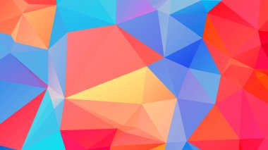 Renkli girdaplı gökkuşağı çokgen arkaplan veya çerçeve. Soyut Dikdörtgen Geometrik Arkaplan. İş sunumları veya web için geometrik tasarım