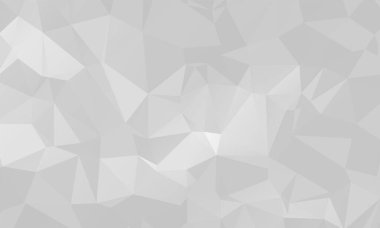 Beyaz arka plan. Soyut poligonal vektör. Geometrik üçgen. Mozaik