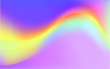 Sanal folyo. Yanardöner holografik folyo. Hologram dokusu. Pastel neon gökkuşağı. Ultraviyole metal kağıt. Sunum için şablon. Web tasarımına kapak. Soyut renkli gradyan.