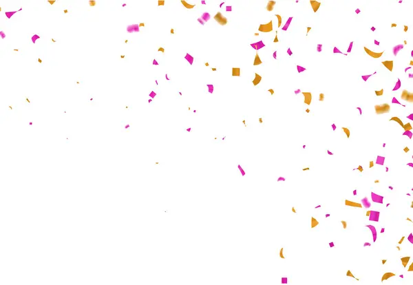 Konfeti ve kurdelelerle kutlama geçmişi. Vektör illüstrasyonu