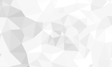 Beyaz soyut arka plan. Lowpoly arka planı. Buruşmuş kağıt. Vektör illüstrasyonu