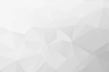 Beyaz Çokgen Mozaik Arkaplan, Düşük Çoklu Stil, Vektör Çizimi, İş Tasarımı Şablonu