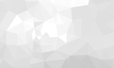 Beyaz Çokgen Mozaik Arkaplan, Düşük Çoklu Stil, Vektör Çizimi, İş Tasarımı Şablonu