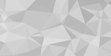 Beyaz Çokgen Mozaik Arkaplan, Düşük Çoklu Stil