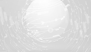 ağ bağlantısı. Küresel iş dünyasının dünya haritası ve kompozisyon kavramı. Vektör İllüstrasyonu