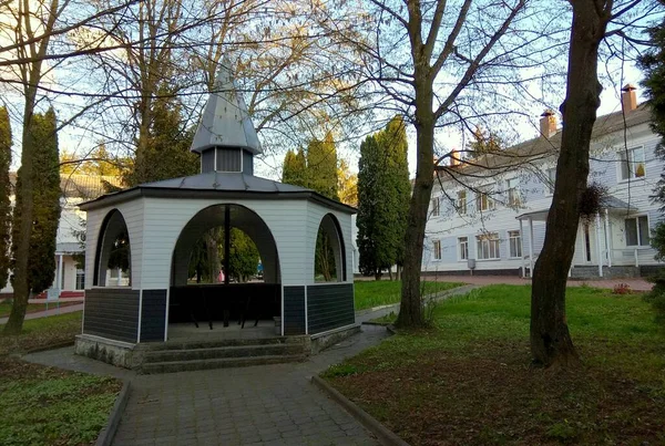 Ukrayna Khmilnyk Sanatoryumu Khmilnyk Sanatoryumda Çardak — Stok fotoğraf