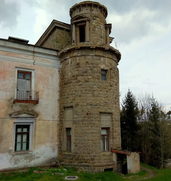 Ucrania Khmilnyk Palacio Del Conde Ksido Torre Derecha Del Palacio —  Fotos de Stock