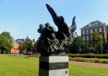 Netherlands, Amsterdam, Museumplein, Gypsy Monument Hell and Fire