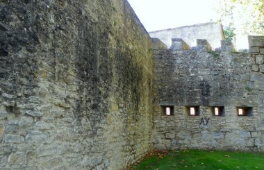 Spain, Pamplona, Fort of San Bartolome, courtyard of the fort