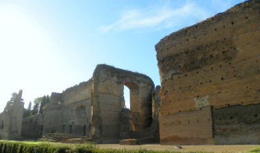 Italy, Rome, Viale delle Terme di Caracalla, Baths of Caracalla (Terme di Caracalla), ruins of ancient buildings