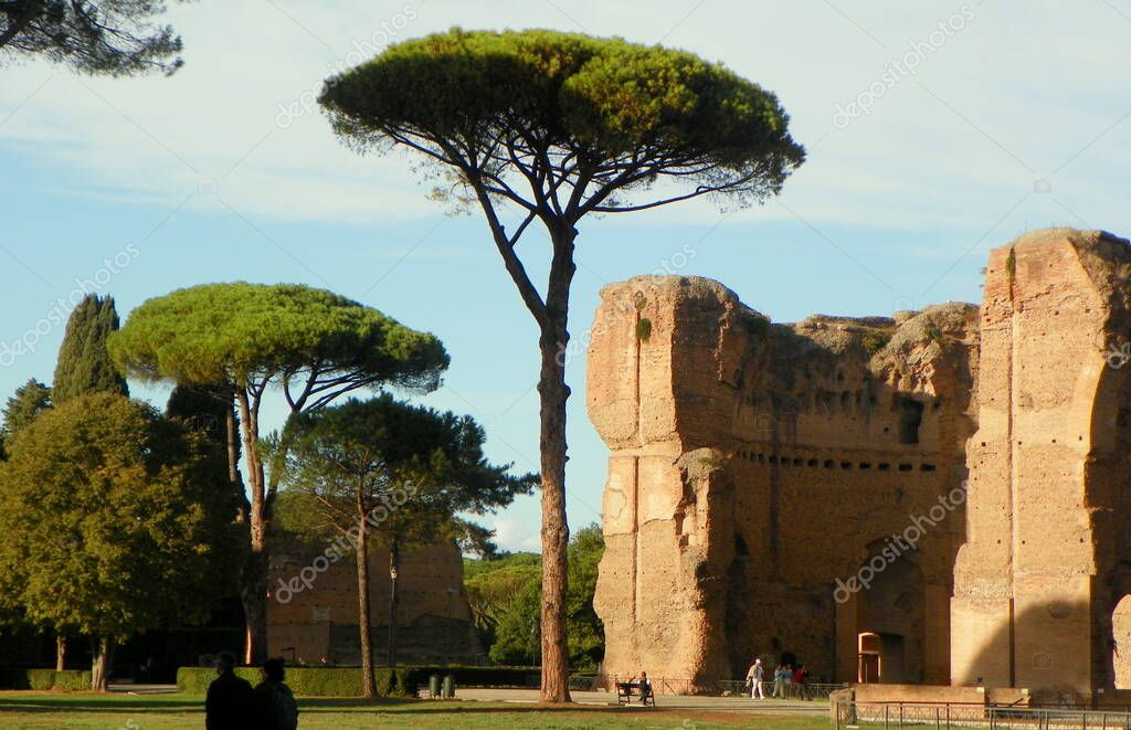 Italy, Rome, Viale delle Terme di