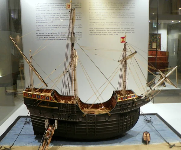 Portugal Lisbon Navy Museum Museu Marinha Museum Exhibition Ship Model — Foto de Stock