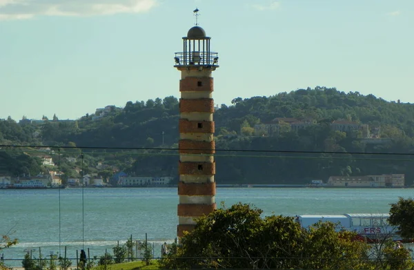 Portugal Lisbon Brasilia Belem Lighthouse — Stockfoto