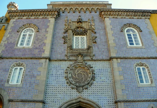 Portugal Sintra Palacio Pena Fachada Principal Del Palacio — Foto de Stock