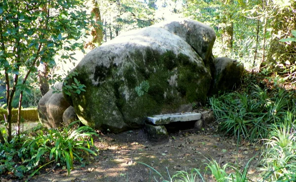葡萄牙 Sintra Pena Park Park Area Stone Blocks — 图库照片