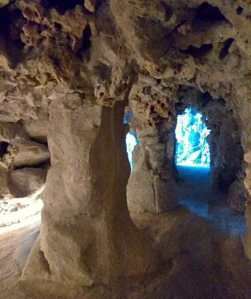 Portekiz Sintra Quinta Regaleira Doğu Grotto Gruta Oriente — Stok fotoğraf