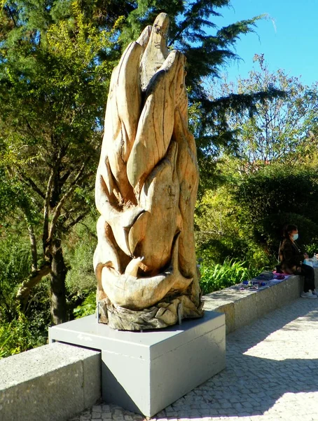 Portugalia Sintra Volta Duche Instalacja Uliczna Rzeźba — Zdjęcie stockowe