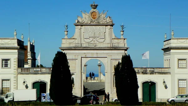 Португалия Sintra Barfca Bocage Tivoli Palacio Seteais Вход Отель — стоковое фото