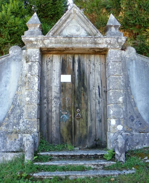 Portekiz Sintra Barbosa Bocage Eski Ahşap Kapı — Stok fotoğraf