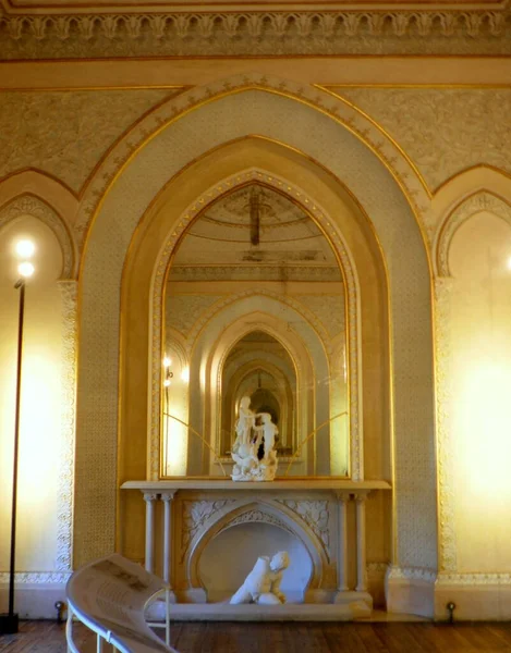 Portugalia Sintra Park Pałac Monserrat Wnętrze Pałacu — Zdjęcie stockowe