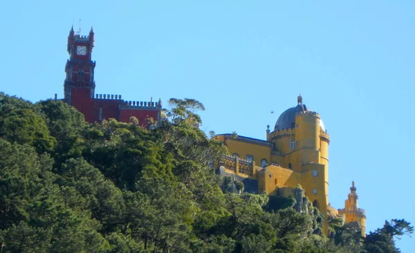 Portugal Sintra Quinta Regaleira Torre Regaleira Uitzicht Het Kasteel Van — Stockfoto