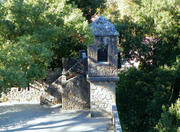Πορτογαλία Sintra Quinta Regaleira Πύργος Ziggurat Torre Zigurate — Φωτογραφία Αρχείου