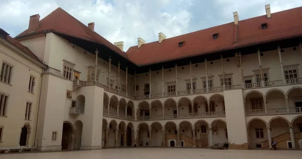 Polonia Cracovia Castello Reale Wawel Cortile Rinascimentale — Foto Stock