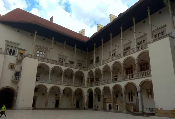 Pologne Cracovie Château Royal Wawel Cour Renaissance — Photo