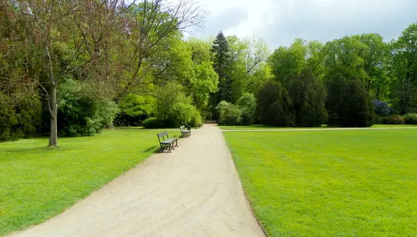 Polonya, Varşova, Lazienki Parkı (Kraliyet Hamamları Parkı), parkın doğası ve yaya geçitleri