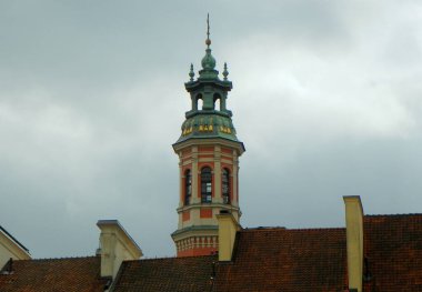 Polonya, Varşova, Old Town Market Place, St. John 's Archthedral, kilisenin çan kulesi