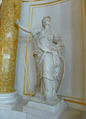 Polonya, Varşova, Kale Meydanı 4, Kraliyet Kalesi, Büyük Toplantı Salonu, mermer heykel