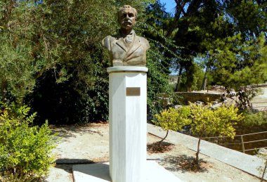 Yunanistan, Girit, Heraklion, Knossos Sarayı, Minos Kalokairinos büstü