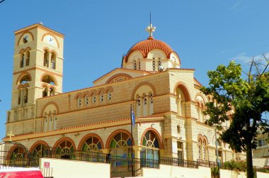 Yunanistan, Girit, Heraklion, Apolloniou Rodiou 74, Nees Klazomenes 'deki Hagia Kilisesi, kilisenin genel manzarası