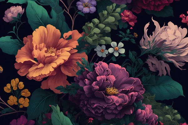 Renkli Çiçek Arkaplanı Veya Duvar Kağıdı — Stok fotoğraf