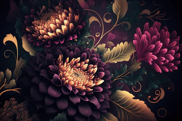 아름다운 식물학적 꽃꽂이 — 스톡 사진