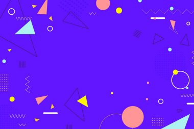 Colorful geometric background with shape