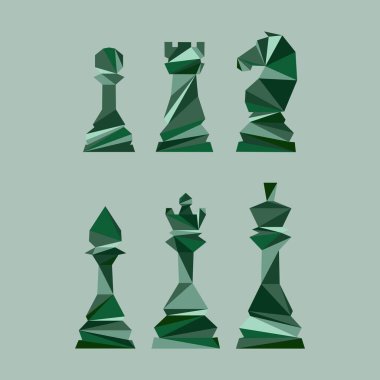 Satranç figürleri ayarlandı. Masa oyunu. Papaz, kız, fil, piyon, at, at, kale. Uluslararası satranç günü. Satranç turnuvası. Strateji kavramı