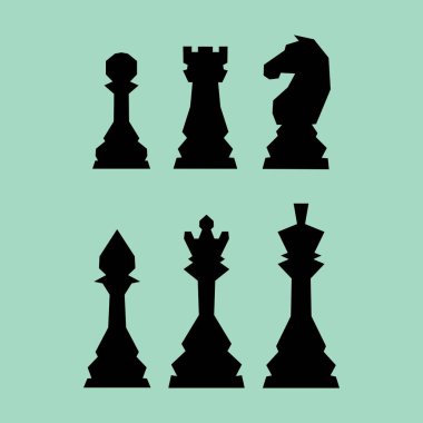 Satranç figürleri ayarlandı. Masa oyunu. Papaz, kız, fil, piyon, at, at, kale. Uluslararası satranç günü. Satranç turnuvası. Strateji kavramı