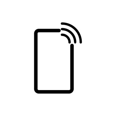 Cep telefonu arama simgesi. Dijital veri. Sembol ara. Vektör çizimi. Stok görüntüsü. EPS 10.