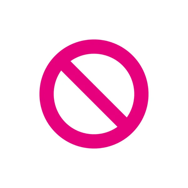 Parking Sign Symbol Ban Entry Sign Forbidden Vector Illustration Stock — Stock Vector