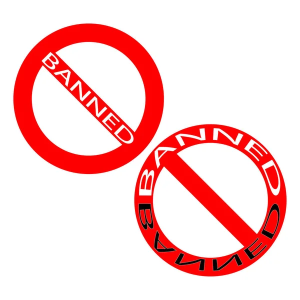 Stoppschild Verboten Dont Stop Icon Schilder Verboten Vektorillustration Aktienbild Eps — Stockvektor