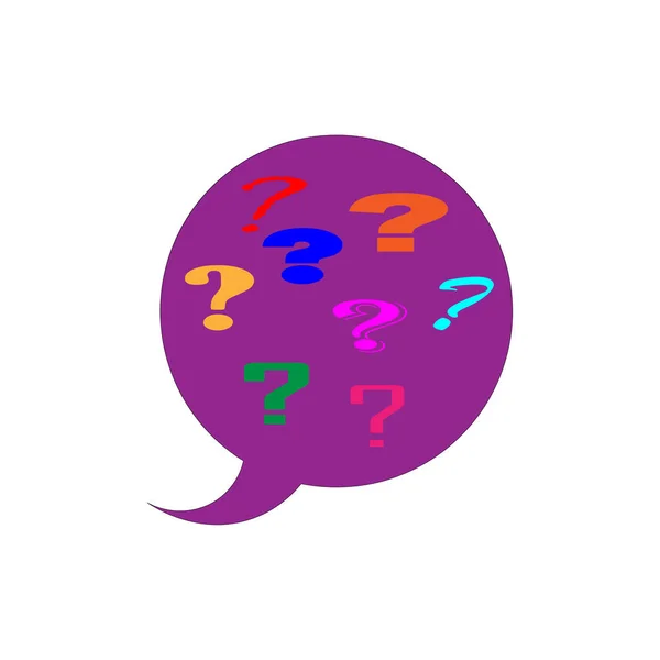 Question Marks Message Question Mark Isolated Business Communication Concept Vector — Stock Vector