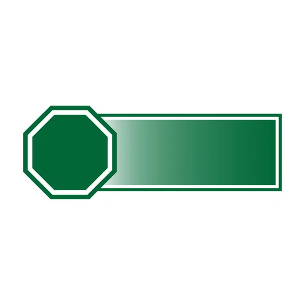Placa Verde Vazia Exibição Maquilhagem Ilustração Vetorial Imagem Estoque Eps —  Vetores de Stock