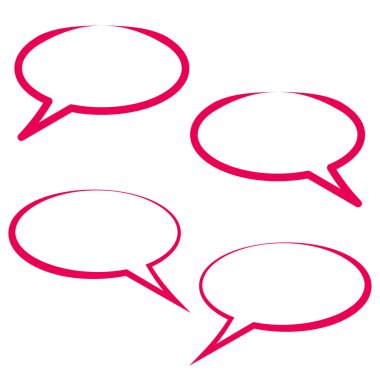 Modern mesaj simgeleri kırmızı. İnternet ağı konsepti. Vektör çizimi. Stok görüntüsü. EPS 10.