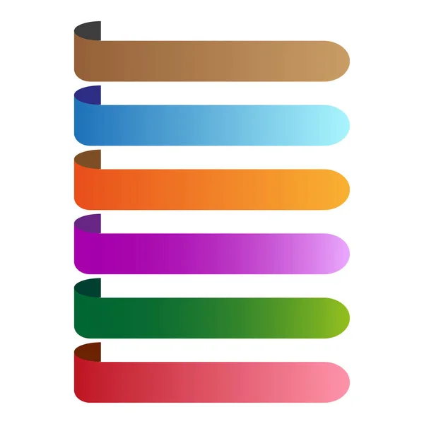 Färgade Ränder Banderoller Färg Bakgrund Vektorillustration Lagerbild Eps — Stock vektor