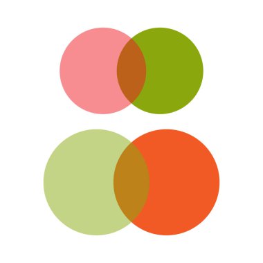 İki renkli daire. Bilgi elemanı. Infographic tasarım düzeni. İş grafik şablonu. Vektör çizimi. Hisse senedi. EPS 10.