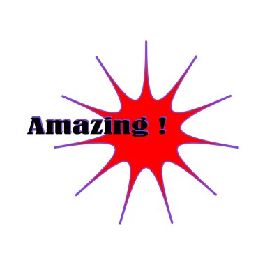 Kırmızı inanılmaz patlama retro tarzında. Klasik tasarım. Komik arkaplan. Vektör çizimi. Hisse senedi. EPS 10.